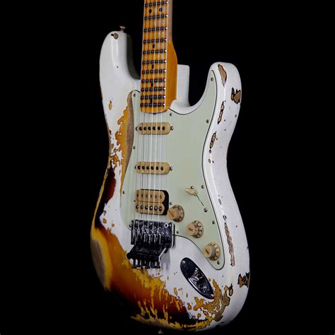 Fender Custom Shop White Lightning Floyd Rose Hss Stratocaster Heavy