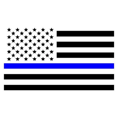 Thin Blue Line Vector At Getdrawings Free Download