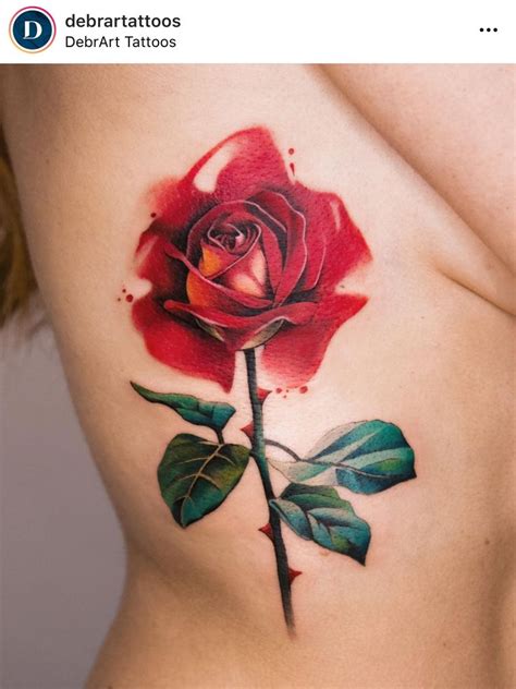 Pin By Lizia On Розы Rose Tattoo Design Watercolor Rose Tattoos Rose Chest Tattoo