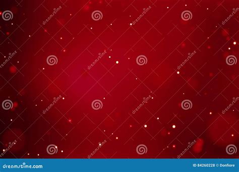 Abstract Christmas Gradient Red Background With Bokeh Flowing Festive