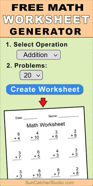 Math Worksheet Generator Create Free Random Math Problems