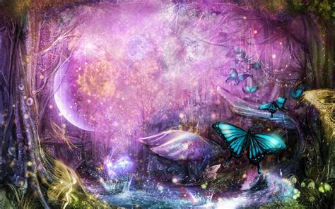 1366x768px 720p Free Download Fantasy With Fairies And Butterflies