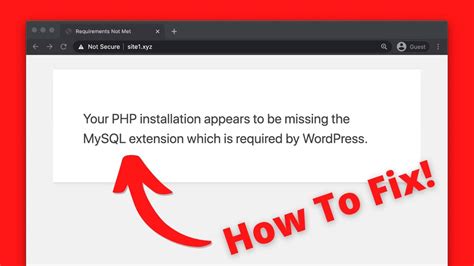 How To Fix Php Installation Appears To Be Missing The Mysql Extension Which Is Required By