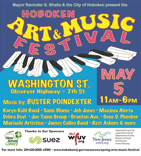 Hoboken To Host 25th Annual Hoboken Spring Arts And Music Festival