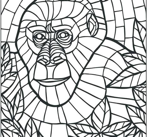 Simple Mosaic Coloring Pages At Free Printable