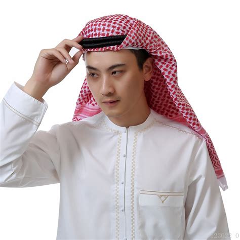 Fashion Muslim Shemagh Agal Men Islam Arabic Hijab Islamic Scarf