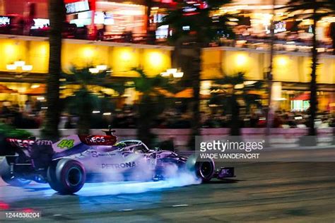 A Formula 1 Racing Team Car From Mercedes Amg Petronas Makes A Live