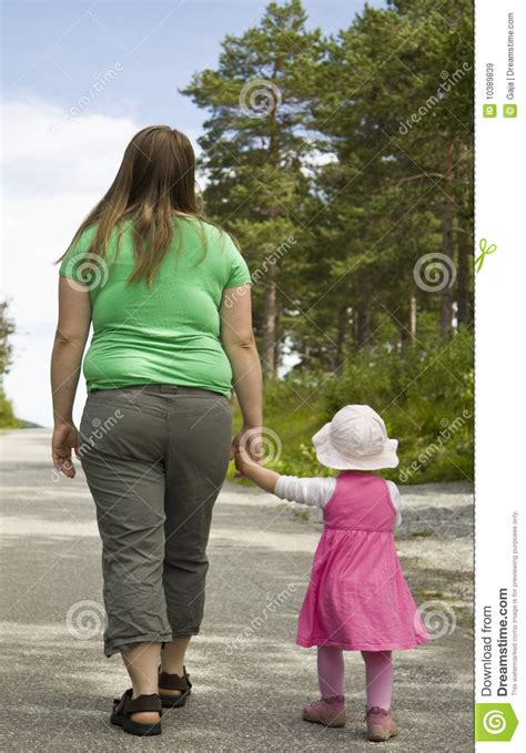 Mother And Child Walking Stock Image Image Of Female