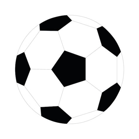 Dibujo De Un Balon De Futbol Vector Premium