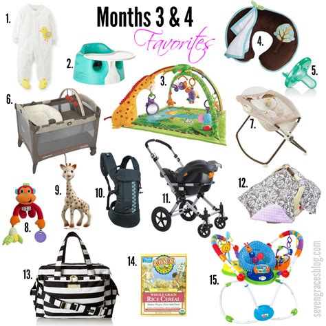 With so many baby products on the market, it can be hard to know what you really need and what is just a nice extra. Top 15 Baby Items for Months 3 & 4 - Seven Graces