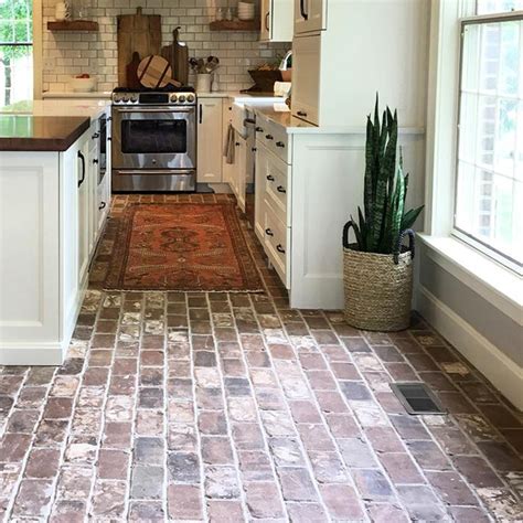 Pictures Of Kitchens With Brick Floors Things In The Kitchen