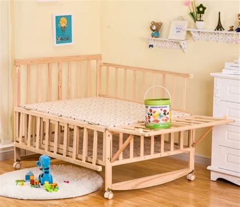 New Born Solid Wood Baby Cribmulti Purposes Baby Cot Beddouble Cribs