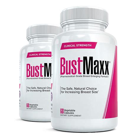 Bustmaxx All Natural Breast Enhancement And Enlargement Pills 2 Bottles Bust Amplification