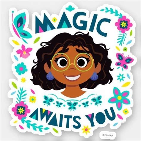 Encanto Mirabel Magic Awaits You Sticker Zazzle In 2022 Disney