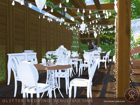 A place to reblog all things sims 4 pride! Sims 4 CC's - The Best: Glitter Wedding Venue by Pralinesims