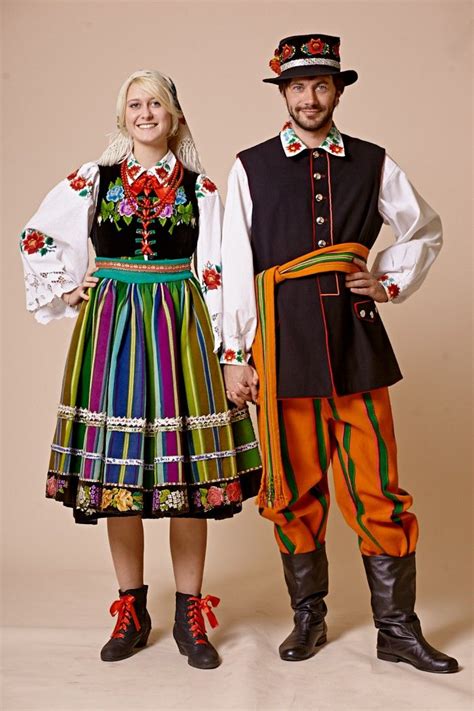 łowicz Posts Polish Folk Costumes Stroje Strój Ludowy