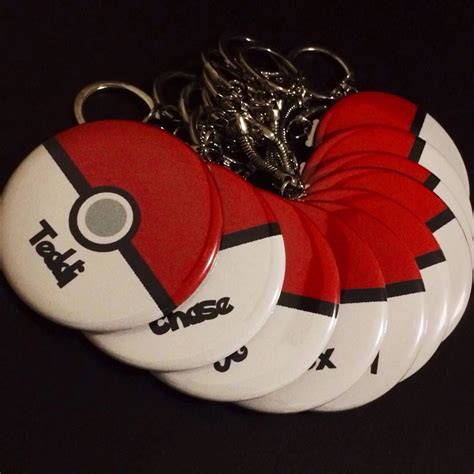 Pokemon Favours Personalized Birthday Pins Pokemon Party Button Pins Keychains Or Magnets 10