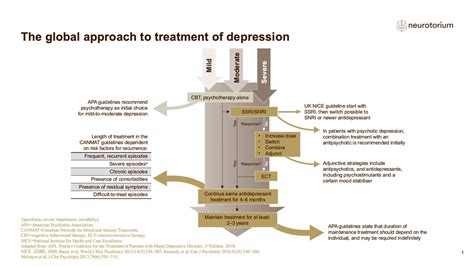 Major Depressive Disorder Treatment Principles Neurotorium