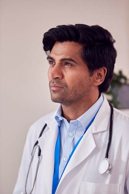 Premium Photo Portrait Of Male Doctor Or Gp With Stethoscope Wearing