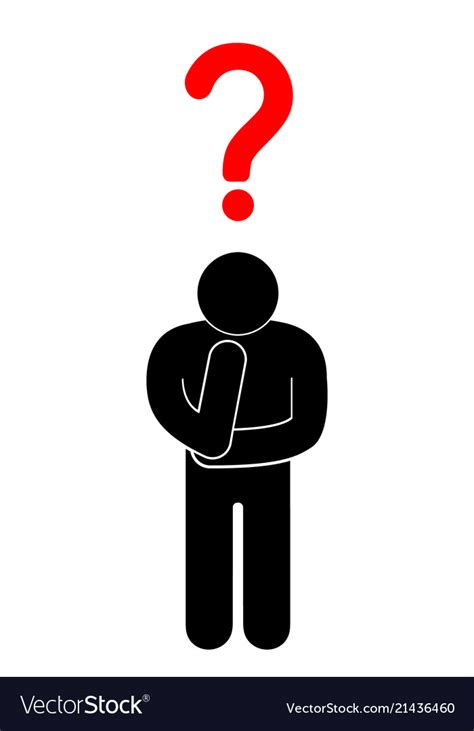 Boards are the best place to save images and video clips. Sign a thinking person Royalty Free Vector Image