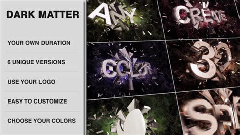 Free Videohive Dark Matter Cinematic Colliding Titles Free After
