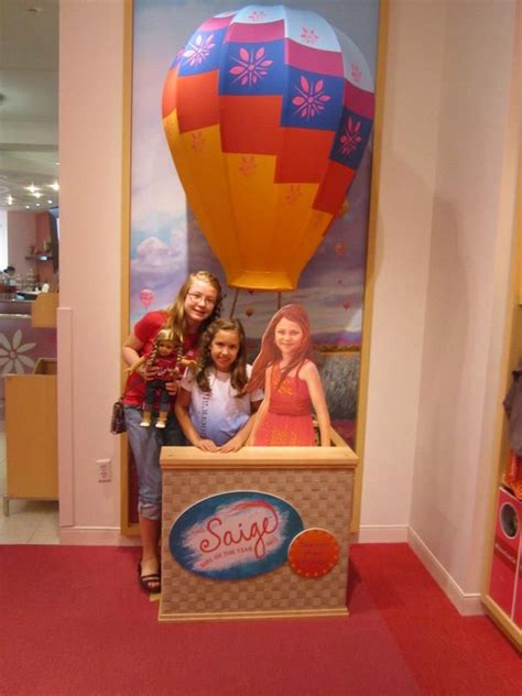 saige hot air balloon display at american girl place d c 8th birthday