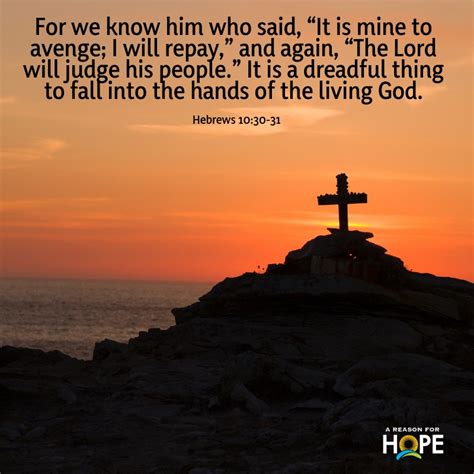 Hebrews 1030 31 — A Reason For Hope With Don Patterson