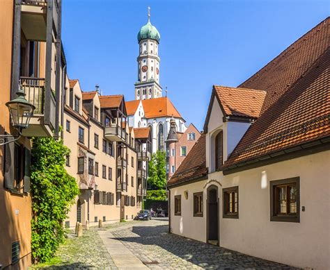 This city, located on the romantic road, offers numerous places of interest. St. Ullrich Church, Augsburg, Germany jigsaw puzzle in ...