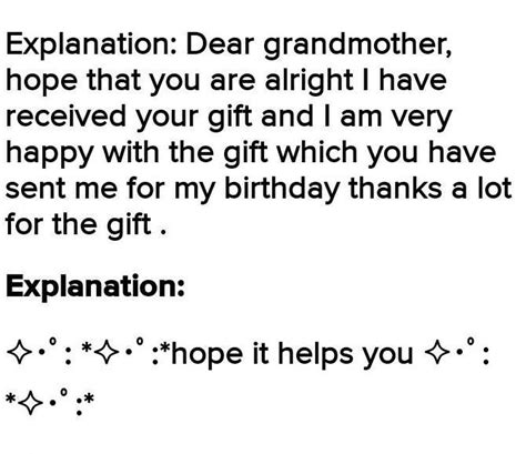 Compose An E Mail To Be Sent To Your Grandmother Acknowledging The