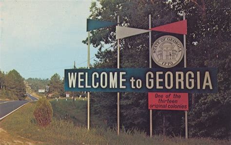 Welcome To Georgia Georgia Welcome Sign This Colorful Sign Flickr