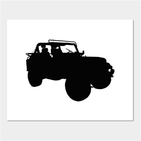 Limited Edition Exclusive Jeep Silhouette Jeep Silhouette Posters
