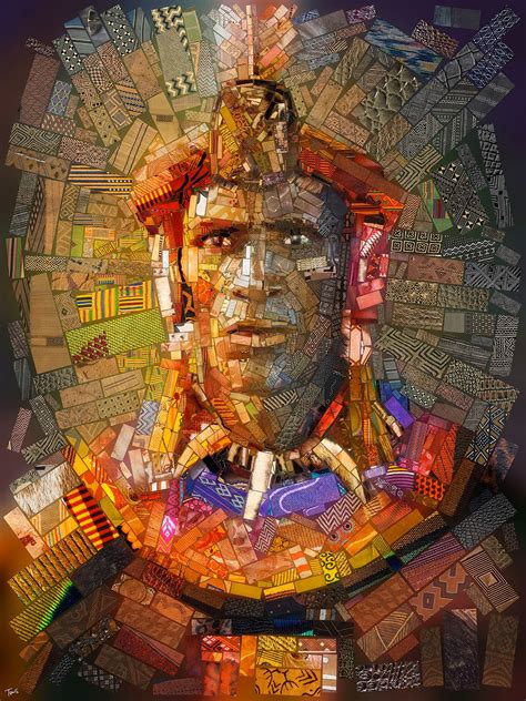 15 Incredible Portrait Photo Mosaic Manipulations The African Bricks