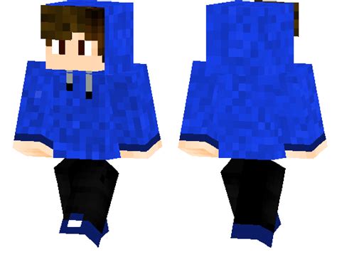 Blue Hoodie Minecraft Pe Skins