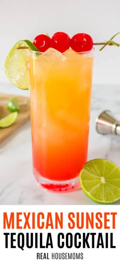 Mexican Sunset A Tequila Cocktail ⋆ Real Housemoms