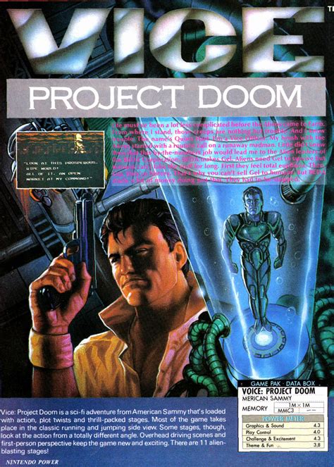 8 Bit City Vice Project Doom Review And Nintendo Power Scans