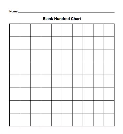 Blank Chart Template Word