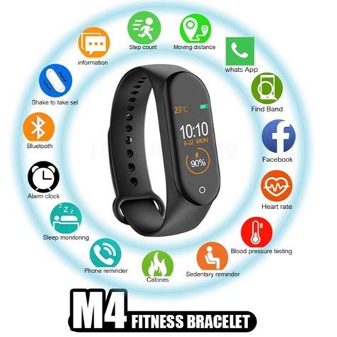 Smart Watch M Band Waterproof Smartwatch Tracker Heart Rate Smartband