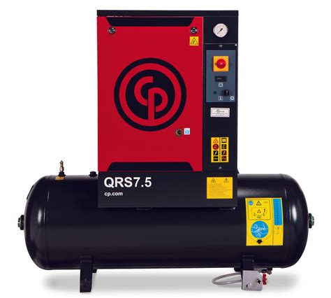 Chicago Pneumatic Qrs 10 Hp Tank Mount Rotary Screw Air Compressor 3
