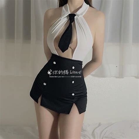 japanese porn party teacher cosplay mini skirt secretary nightclub bar ol uniform miss costume