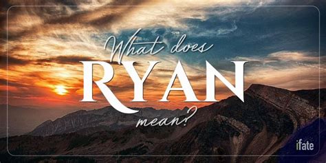 The Baby Name Ryan What It Means And Why Numerologists Like It
