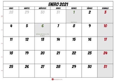 Calendario Enero 2021 Con Flores Para Imprimir Imprima Cada Mes Por