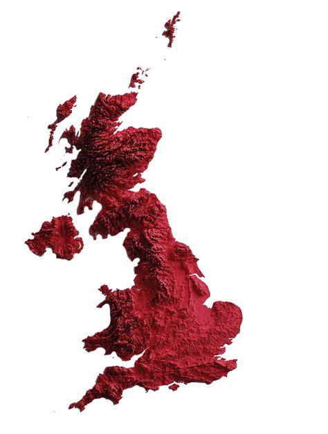 United Kingdom Relief Map