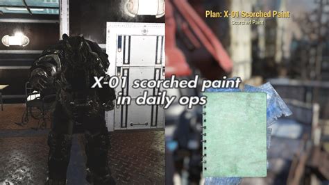 How To Get Scorched Paint And X 01 Power Armor Daily Ops In Fallout 76