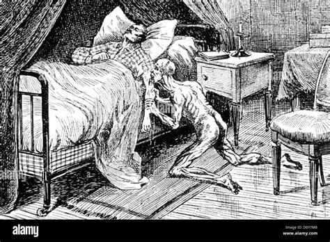 VAMPIRE as seen by a Victorian artist Stock Photo - Alamy