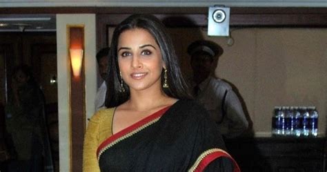 Gorgeous Bharath Model Actress Vidya Balan Long Hair Images In Black Saree Tollywood Boost