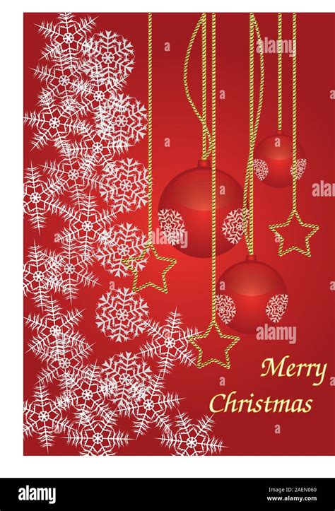 Merry Christmas Elegant Suggestive Background For Greetings Card Stock