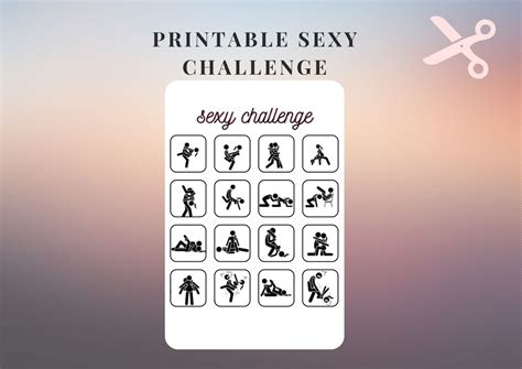 Printable Sex Position Challenge Naughty Challenge Adult Etsy