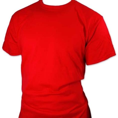 Mens Plain Red Round Neck T Shirts Size Xl Occasion Casual Wear