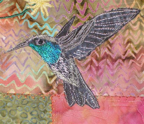 Hummingbirds Machine Applique Pattern For A Wall Quilt By Etsy
