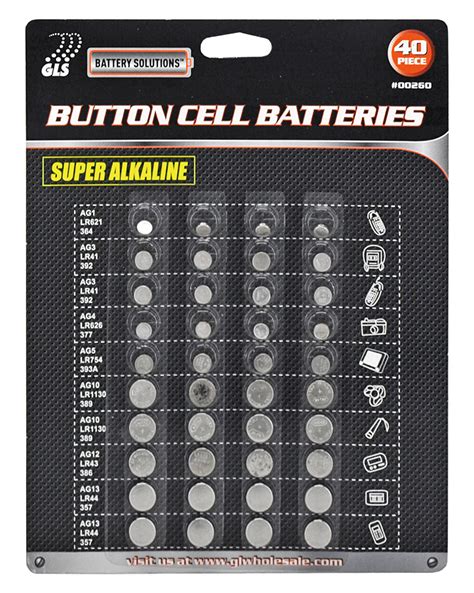 40 Pc Button Cell Batteries